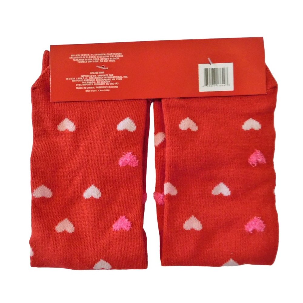 Valentine Crew Socks I Love You With All My Heart and Sole 5-9 Red Hearts - Picture 2 of 3